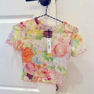 Alice+Olivia Dawn Floral Shirt